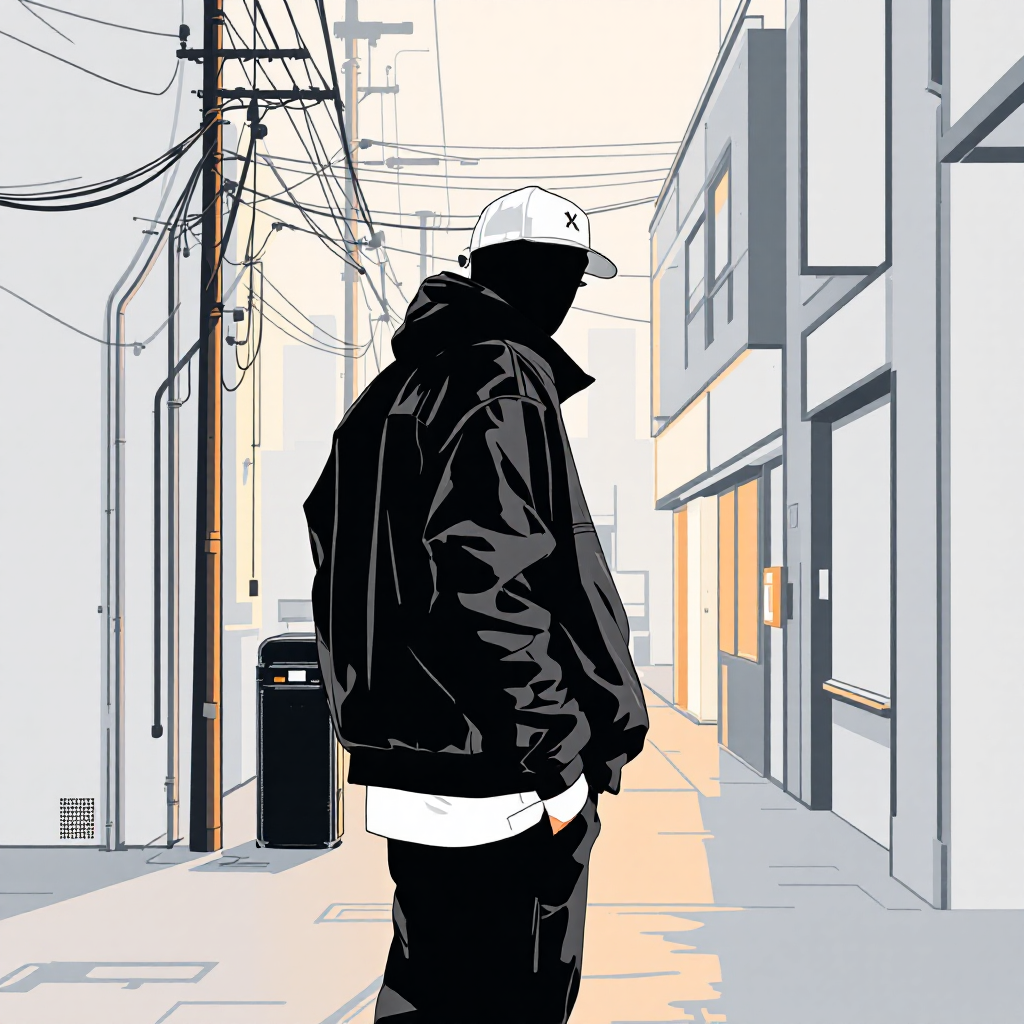 Editorial streetwear visual